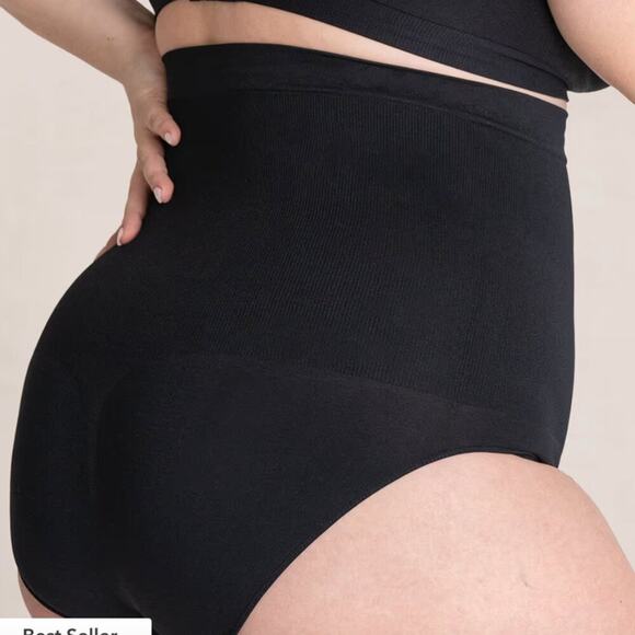 Shapermint Essentials All Day Every Day High-Waisted Shaper Panty Black XL/2X - Picture 4 of 7